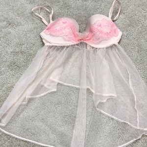 Victoria secret baby pink/peach baby doll